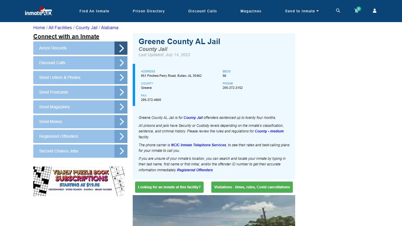 Greene County AL Jail - Inmate Locator - Eutaw, AL
